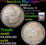 ***Auction Highlight*** 1893-o Morgan Dollar $1 Graded au58+ By SEGS (fc)
