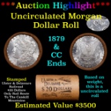***Auction Highlight*** 1879 & CC Uncirculated Morgan Dollar Shotgun Roll (fc)