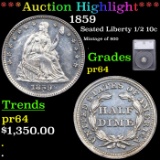 Proof ***Auction Highlight*** 1859 Seated Liberty Half Dime 1/2 10c Graded pr64 BY SEGS (fc)