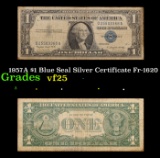 1957A $1 Blue Seal Silver Certificate Fr-1620 Grades vf+