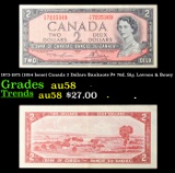 1973-1975 (1954 Issue) Canada 2 Dollars Banknote P# 76d, Sig. Lawson & Bouey Grades Choice AU/BU Sli