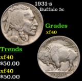 1931-s Buffalo Nickel 5c Grades xf