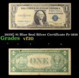 1935G $1 Blue Seal Silver Certificate Fr-1616 Grades vf, very fine