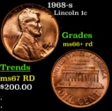 1968-s Lincoln Cent 1c Grades GEM++ RD