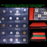 Huge Liifetime Collection - Too Many Coins To Auction Individually - This Lot is For One Page of 20