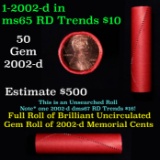 Shotgun Lincoln 1c roll, 2002-d 50 pcs Vintage Steel-Strong Wrapper.