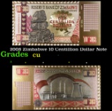 2008 Zimbabwe 10 Centillion Dollar Note Grades CU