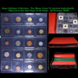 Huge Liifetime Collection - Too Many Coins To Auction Individually - This Lot is For One Page of 20