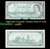 1960-1967 Canada 1 Dolalr Note P: 84A Grades Select CU
