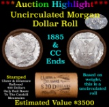 ***Auction Highlight*** 1885 & CC Uncirculated Morgan Dollar Shotgun Roll (fc)