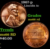 1967-p Lincoln Cent 1c Grades GEM+ Unc RD