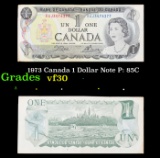 1973 Canada 1 Dollar Note P: 85C Grades vf++