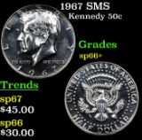 1967 SMS Kennedy Half Dollar 50c Grades sp66+