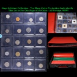 Huge Liifetime Collection - Too Many Coins To Auction Individually - This Lot is For One Page of 20