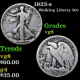 1923-s Walking Liberty Half Dollar 50c Grades vg, very good