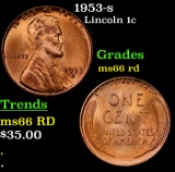 1953-s Lincoln Cent 1c Grades GEM+ Unc RD