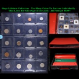 Huge Liifetime Collection - Too Many Coins To Auction Individually - This Lot is For One Page of 20