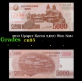 2013 Upoper Korea 5,000 Won Note Grades Gem CU