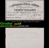 1861 C.S.A. $20 Intrest Note Grades Choice AU/BU Slider