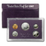 1987 United States Proof Set, 5 Coins Inside!