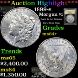 ***Auction Highlight*** 1899-s Morgan Dollar $1 Graded Choice+ Unc BY USCG (fc)