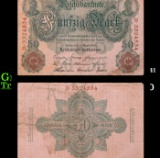 1910 Imperial Germany 50 Mark Note P: 41 Grades vf+