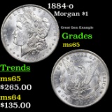 1884-o Morgan Dollar $1 Grades GEM Unc