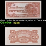 1942 Malaya Under Japanese Occupation 50 Cents Note P: M4B Grades Gem CU