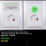 Authentic Meteorite-Space Rock North West Africa Sahara Desert Find Nickel Iron Graded By INB
