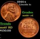 1944-s Lincoln Cent 1c Grades GEM++ RD