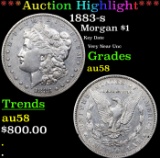 ***Auction Highlight*** 1883-s Morgan Dollar $1 Graded Choice AU/BU Slider By USCG (fc)