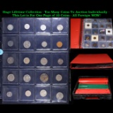 Huge Liifetime Collection - Too Many Coins To Auction Individually - This Lot is For One Page of 20