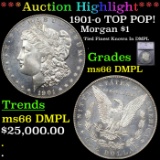 ***Auction Highlight*** 1901-o Morgan Dollar TOP POP! $1 Graded ms66 DMPL By SEGS (fc)