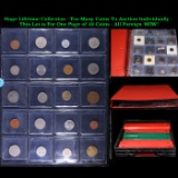 Huge Liifetime Collection - Too Many Coins To Auction Individually - This Lot is For One Page of 20