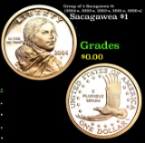 Group of 5 Sacagawea $1 (2004-s, 2003-s, 2002-s, 2001-s, 2000-s)