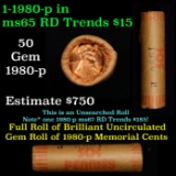 Shotgun Lincoln 1c roll, 1980-p 50 pcs Brandt Wrapper.