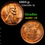 1993-p Lincoln Cent 1c Grades GEM++ RD