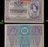 1919 Imperial Austria 1,000 Kronen Note P: 59 Grades Choice AU/BU Slider