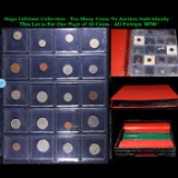 Huge Liifetime Collection - Too Many Coins To Auction Individually - This Lot is For One Page of 20