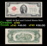 1928G $2 Red seal United States Note Grades xf