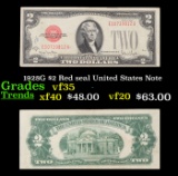 1928G $2 Red seal United States Note Grades vf++
