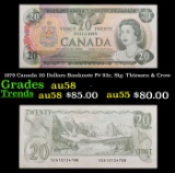 1979 Canada 20 Dollars Banknote P# 93c, Sig. Thiessen & Crow Grades Choice AU/BU Slider