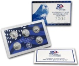 2004 United States 50 State Quarters Proof Set in Original Government Packaging, 5 Coins Inside!