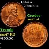 1944-s Lincoln Cent 1c Grades GEM++ Unc RD