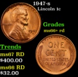 1947-s Lincoln Cent 1c Grades GEM++ RD