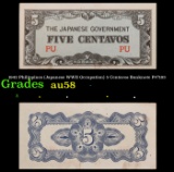 1942 Philippines (Japanese WWII Occupation) 5 Centavos Banknote P#?103 Grades Choice AU/BU Slider
