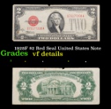 1928F $2 Red Seal United States Note Grades vf details