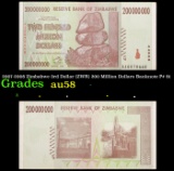 2007-2008 Zimbabwe 3rd Dollar (ZWR) 200 Million Dollars Banknote P# 81 Grades Choice AU/BU Slider
