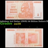 2007-2008 Zimbabwe 3rd Dollar (ZWR) 50 Billion Dollars Banknote P# 87 Grades Choice AU/BU Slider