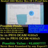 Original sealed box 5- 1989 United States Mint Proof Sets